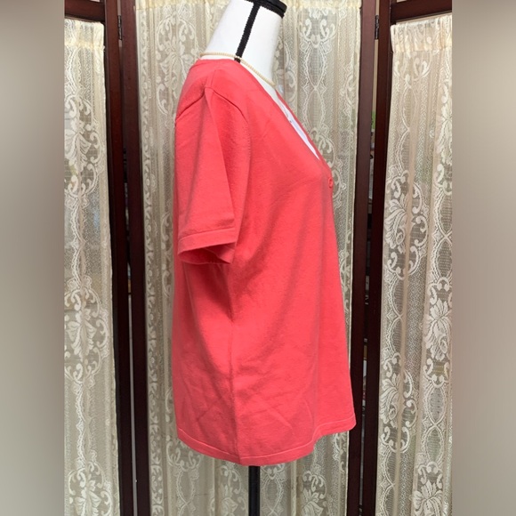 WHISPER KNITS by LOUIS DELL’OLIO S/S BUTTON DOWN CARDIGAN - SZ XL - Picture 3 of 5